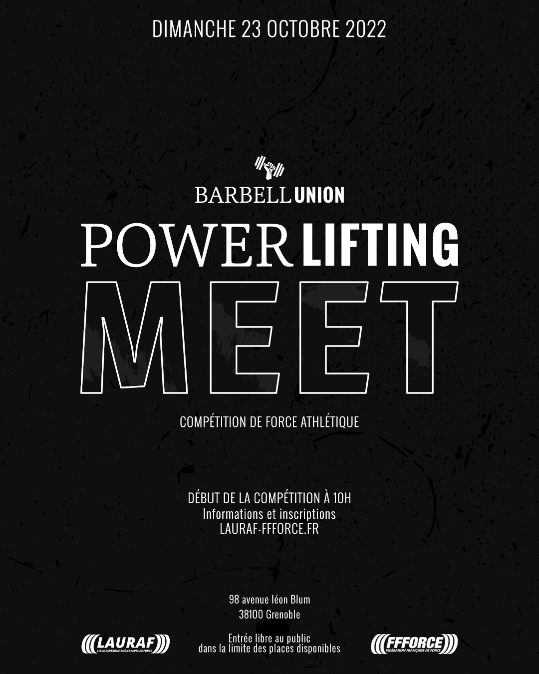 Powerlifting meet barbell union grenoble
